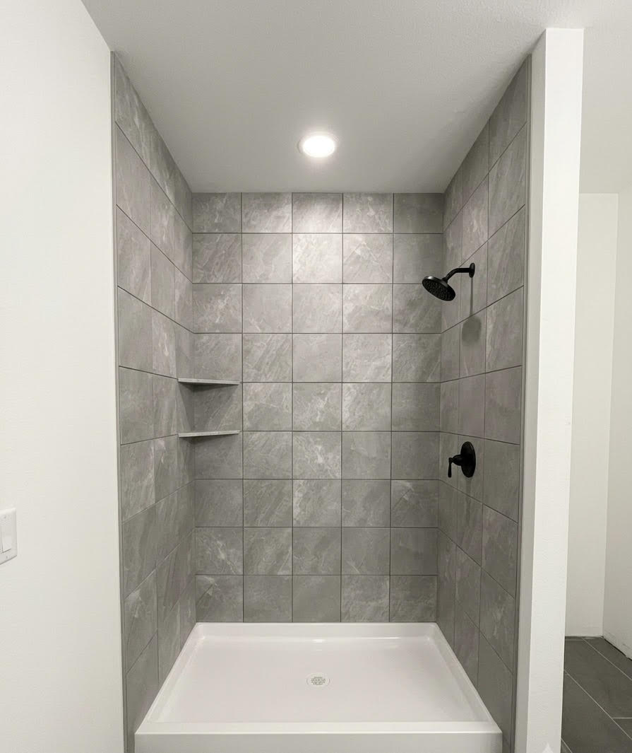 Bathroom renovation — luxury fixtures and finishes